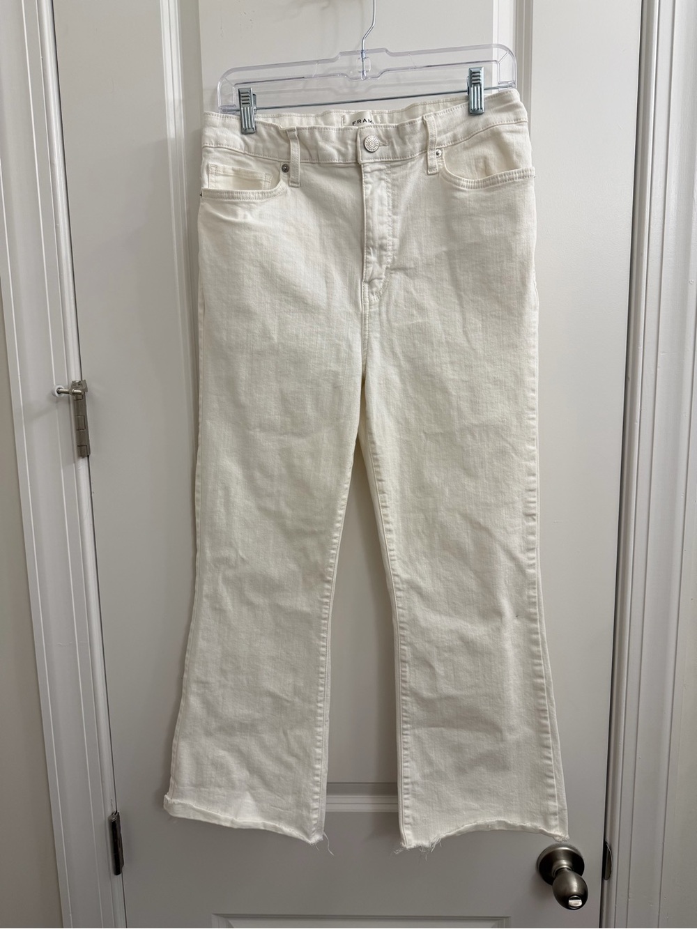 Frame Denim Off-White Bootcut Jeans